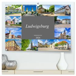 Ludwigsburg Impressionen (hochwertiger Premium Wandkalender 2024 DIN A2 quer), Kunstdruck in Hochglanz von Meutzner,  Dirk
