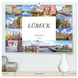 Lübeck Impressionen (hochwertiger Premium Wandkalender 2024 DIN A2 quer), Kunstdruck in Hochglanz von Meutzner,  Dirk