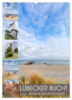 LÜBECKER BUCHT Historische Orte und Strandidylle (Wandkalender 2024 DIN A2 hoch), CALVENDO Monatskalender von Viola,  Melanie