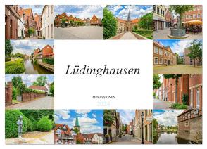 Lüdinghausen Impressionen (Wandkalender 2024 DIN A2 quer), CALVENDO Monatskalender von Meutzner,  Dirk