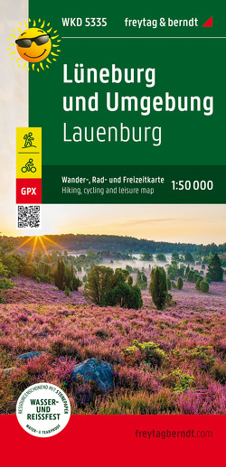 Lüneburg und Umgebung, Wander-, Rad- und Freizeitkarte 1:50.000, freytag & berndt, WKD 5335