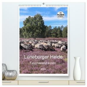 Lüneburger Heide – Faszinierend schön (hochwertiger Premium Wandkalender 2024 DIN A2 hoch), Kunstdruck in Hochglanz von Nack,  Heike