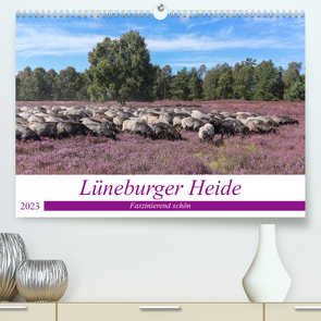 Lüneburger Heide – Faszinierend schön (Premium, hochwertiger DIN A2 Wandkalender 2023, Kunstdruck in Hochglanz) von Nack,  Heike