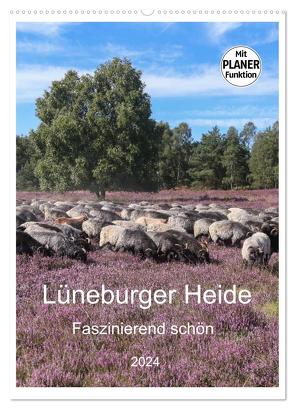 Lüneburger Heide – Faszinierend schön (Wandkalender 2024 DIN A2 hoch), CALVENDO Monatskalender von Nack,  Heike