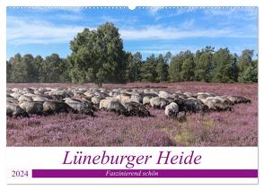 Lüneburger Heide – Faszinierend schön (Wandkalender 2024 DIN A2 quer), CALVENDO Monatskalender von Nack,  Heike