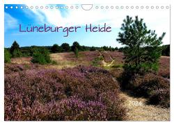 Lüneburger Heide (Wandkalender 2024 DIN A4 quer), CALVENDO Monatskalender von Pompsch,  Heinz