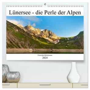 Lünersee – die blaue Perle der Alpen (hochwertiger Premium Wandkalender 2024 DIN A2 quer), Kunstdruck in Hochglanz von Brückmann,  Franziska