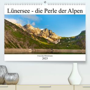 Lünersee – die blaue Perle der Alpen (Premium, hochwertiger DIN A2 Wandkalender 2023, Kunstdruck in Hochglanz) von Brückmann,  Franziska