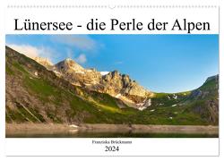 Lünersee – die blaue Perle der Alpen (Wandkalender 2024 DIN A2 quer), CALVENDO Monatskalender von Brückmann,  Franziska