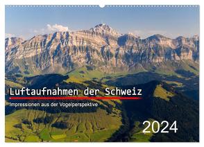 Luftaufnahmen der Schweiz (Wandkalender 2024 DIN A2 quer), CALVENDO Monatskalender von Meyer,  Tis