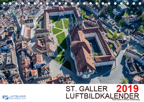 Luftbildkalender St. Gallen 2019CH-Version (Tischkalender 2019 DIN A5 quer) von N.,  N.