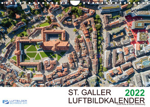 Luftbildkalender St. Gallen 2022CH-Version (Wandkalender 2022 DIN A4 quer) von Luftbilderschweiz.ch, Schellenberg & André Rühle,  Roman