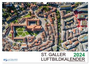 Luftbildkalender St. Gallen 2024 (Wandkalender 2024 DIN A3 quer), CALVENDO Monatskalender von Schellenberg & André Rühle,  Luftbilderschweiz.ch,  Roman