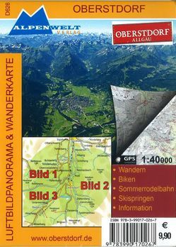 Luftbildpanorama & Wanderkarte – Oberstdorf – Allgäu