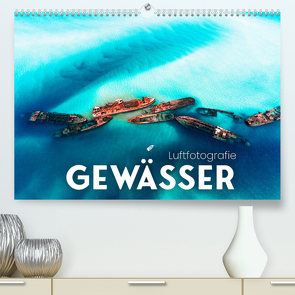 Luftfotografie – Gewässer (Premium, hochwertiger DIN A2 Wandkalender 2023, Kunstdruck in Hochglanz) von SF