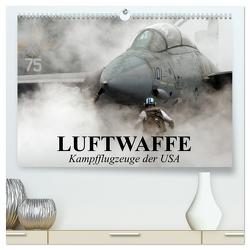 Luftwaffe. Kampfflugzeuge der USA (hochwertiger Premium Wandkalender 2024 DIN A2 quer), Kunstdruck in Hochglanz von Stanzer,  Elisabeth
