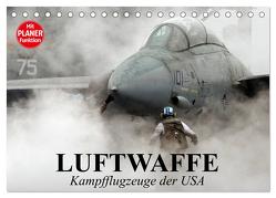 Luftwaffe. Kampfflugzeuge der USA (Tischkalender 2024 DIN A5 quer), CALVENDO Monatskalender von Stanzer,  Elisabeth