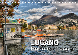 Lugano – Perle im Tessin (Tischkalender 2023 DIN A5 quer) von Bartruff,  Thomas