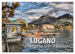 Lugano – Perle im Tessin (Wandkalender 2024 DIN A2 quer), CALVENDO Monatskalender von Bartruff,  Thomas