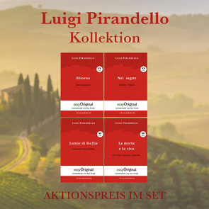 Luigi Pirandello Kollektion (Bücher + 4 Audio-CDs) – Lesemethode von Ilya Frank von Frank,  Ilya, Giese,  Anja, Leinen,  Anne, Pirandello,  Luigi, Trunk,  Katharina