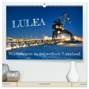 Lulea – Wintertraum in Schwedisch Lappland (hochwertiger Premium Wandkalender 2024 DIN A2 quer), Kunstdruck in Hochglanz von Becker,  Bernd
