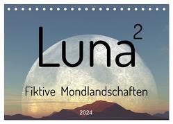 Luna 2 – Fiktive Mondlandschaften (Tischkalender 2024 DIN A5 quer), CALVENDO Monatskalender von und Michael Schilling,  Linda