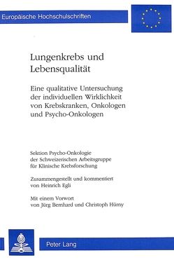 Lungenkrebs und Lebensqualität von Egli,  Heinrich