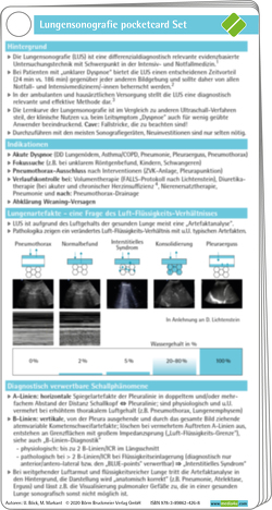 Lungensonografie pocketcard Set von Böck,  Ulrich