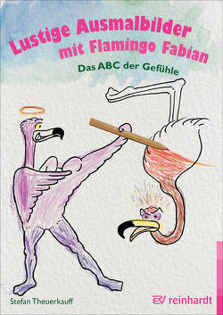 Lustige Ausmalbilder mit Flamingo Fabian von Baumgarten,  Barbara, Theuerkauff,  Stefan