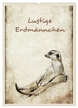 Lustige Erdmännchen (Wandkalender 2024 DIN A2 hoch), CALVENDO Monatskalender von Hultsch,  Heike