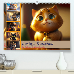 Lustige Kätzchen (Premium, hochwertiger DIN A2 Wandkalender 2024, Kunstdruck in Hochglanz) von Meutzner,  Dirk