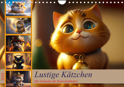 Lustige Kätzchen (Wandkalender 2024 DIN A4 quer), CALVENDO Monatskalender von Meutzner,  Dirk
