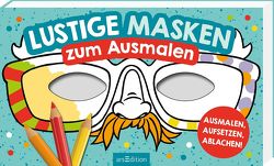 Lustige Masken zum Ausmalen von Glatzel-Poch,  Helge