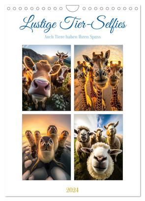 Lustige Tier-Selfies (Wandkalender 2024 DIN A4 hoch), CALVENDO Monatskalender von Gierok-Latniak,  Steffen