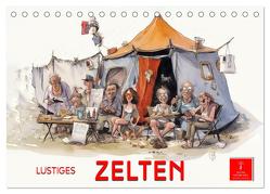 Lustiges Zelten (Tischkalender 2024 DIN A5 quer), CALVENDO Monatskalender von Roder,  Peter