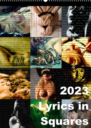 Lyrics In Squares (Wandkalender 2023 DIN A2 hoch) von Meyer-Broicher,  Carina