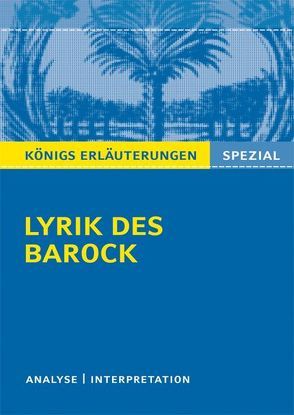 Lyrik des Barock. von Blecken,  Gudrun