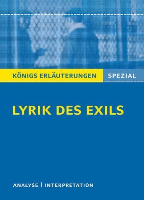 Lyrik des Exils. von Blecken,  Gudrun
