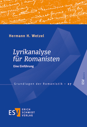 Lyrikanalyse für Romanisten von Wetzel,  Hermann H.