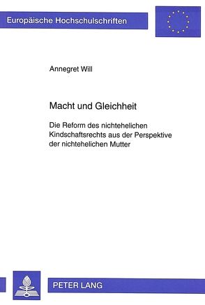 Macht und Gleichheit von Will,  Annegret