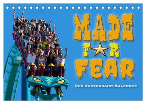 Made for Fear – Der Achterbahnkalender (Tischkalender 2024 DIN A5 quer), CALVENDO Monatskalender von Hermannsdorfer,  Markus