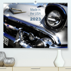 Made in the USA – Klassische Autos aus Amerika (Premium, hochwertiger DIN A2 Wandkalender 2023, Kunstdruck in Hochglanz) von Silberstein,  Reiner