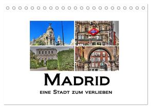 Madrid eine Stadt zum Verlieben (Tischkalender 2024 DIN A5 quer), CALVENDO Monatskalender von M.Polok,  M.Polok