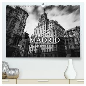 Madrid – Schwarz-Weiß Impressionen (hochwertiger Premium Wandkalender 2024 DIN A2 quer), Kunstdruck in Hochglanz von Meutzner,  Dirk