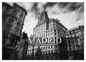Madrid – Schwarz-Weiß Impressionen (Wandkalender 2024 DIN A2 quer), CALVENDO Monatskalender von Meutzner,  Dirk