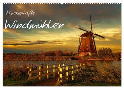 Märchenhafte Windmühlen (Wandkalender 2024 DIN A2 quer), CALVENDO Monatskalender von Wagner,  Sabine