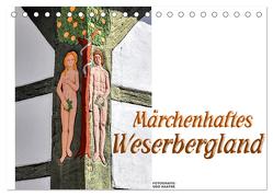 Märchenhaftes Weserbergland (Tischkalender 2024 DIN A5 quer), CALVENDO Monatskalender von Haafke,  Udo