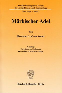 Märkischer Adel. von Arnim,  Hermann Graf von