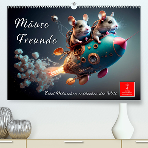 Mäuse Freunde (hochwertiger Premium Wandkalender 2024 DIN A2 quer), Kunstdruck in Hochglanz von Roder,  Peter