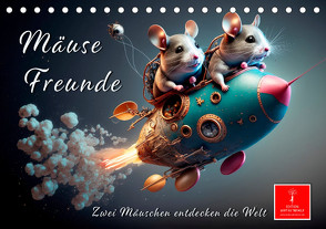 Mäuse Freunde (Tischkalender 2024 DIN A5 quer), CALVENDO Monatskalender von Roder,  Peter